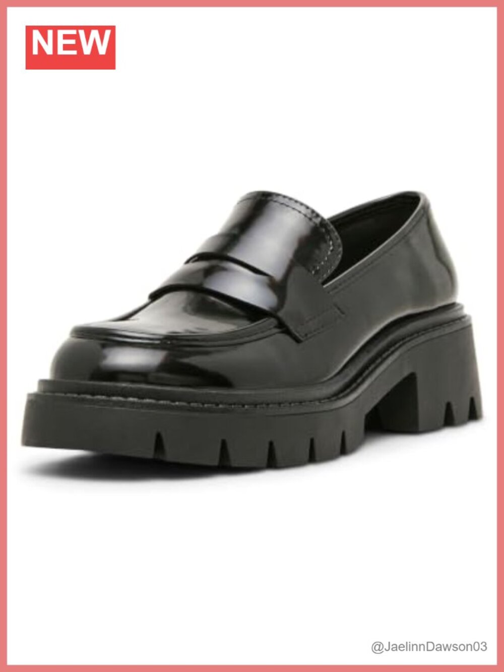 Madden Girl Women's Millie Faux Leather Block Heel Loafers Slip-On
